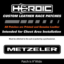 Load image into Gallery viewer, Leather Printed Patches - Pirelli Tires 9&quot; Red Letter

