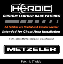 Load image into Gallery viewer, Leather Printed Patches - Pirelli Tires 9" Red Letter