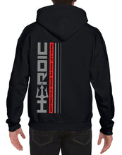 Load image into Gallery viewer, HEROIC Logo Black Hoodie Sweatshirt