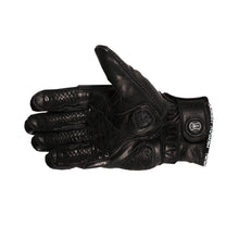 Load image into Gallery viewer, HEROIC ST-R Pro FTR Covered Knuckle Shorty Gloves - Black
