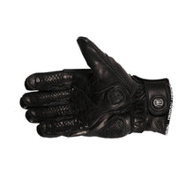 Load image into Gallery viewer, HEROIC ST-R Pro FTR Covered Knuckle Shorty Gloves - Black