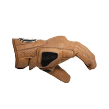 Load image into Gallery viewer, HEROIC ST-R Pro FTR Covered Knuckle Shorty Gloves - Tan