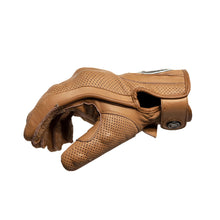 Load image into Gallery viewer, HEROIC ST-R Pro FTR Covered Knuckle Shorty Gloves - Tan
