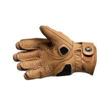 Load image into Gallery viewer, HEROIC ST-R Pro FTR Covered Knuckle Shorty Gloves - Tan