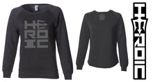 Load image into Gallery viewer, HEROIC Womens Stacked Logo Sweatshirt