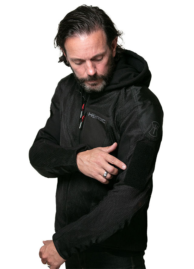 HEROIC HIFLOW Recon Motorcycle Jacket with light weight mesh and D3O ...