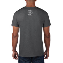 Load image into Gallery viewer, HEROIC Motorcycle Road Racing Heather Grey Rider TShirt
