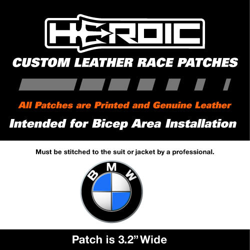 HEROIC Printed Leather Patch - BMW - Arm 3.2