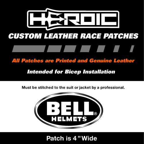 bell helmet fitting chart HEROIC Printed Leather Patch
