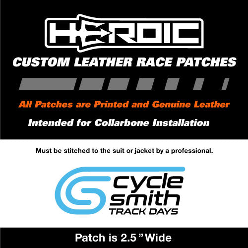 HEROIC Printed Leather Patch