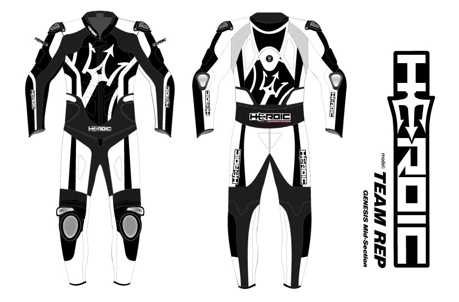 Held Slade II 1 Piece Leather Suit - Black - FREE UK DELIVERY - View #3