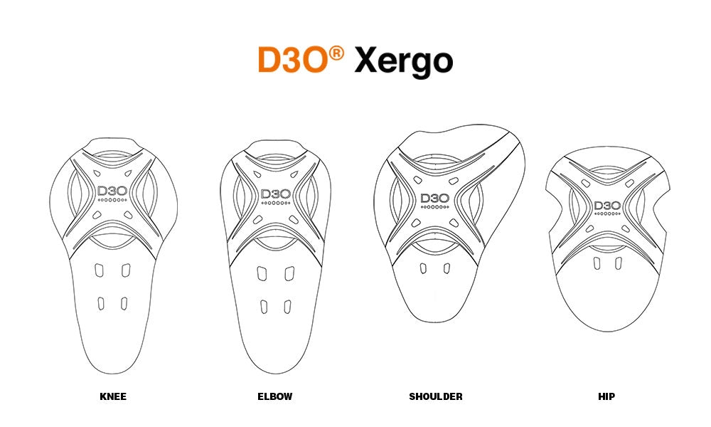 D3O XERGO Knee Protector Kit – HEROIC Racing Apparel