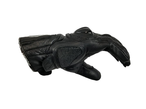 HEROIC ST-R PRO BLACK SHORTY MOTORCYCLE GLOVES W STINGRAY – HEROIC