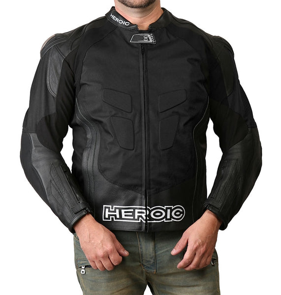 The best hybrid motorcycle race jacket cowhide and 600D