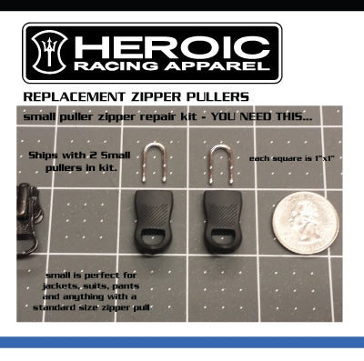 HEROIC Zipper Puller Repair Kit - 2 sizes